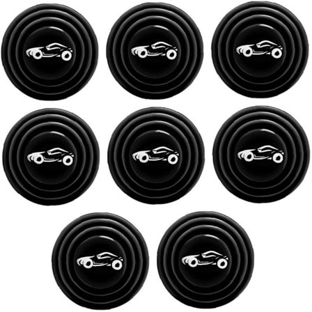 Bil Dörr Anti-Silikon Buffert, 8 st Universal Anti-Buller Buffert Tätning Anti-Kollision Dörrklistermärke Biltillbehör