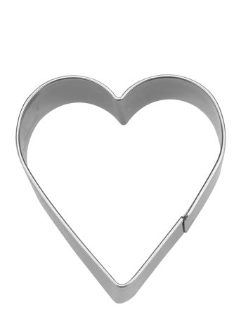Städter Kageform Hjerte 4 Cm - Silver - L4CM