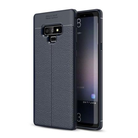 Samsung Galaxy Note 9 Mobilskal Silikon Litchi Textur - Mörk