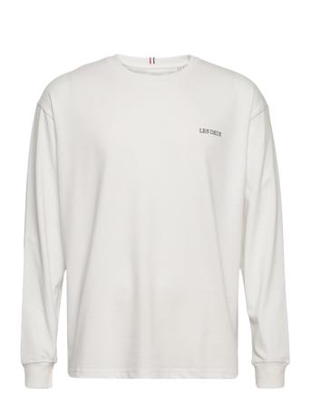 Diego Ls T-Shirt T-shirts Long-sleeved Vit Les Deux