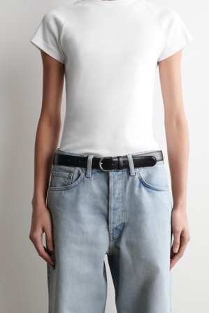 COS Femme Jean Droit Facade in Bleu