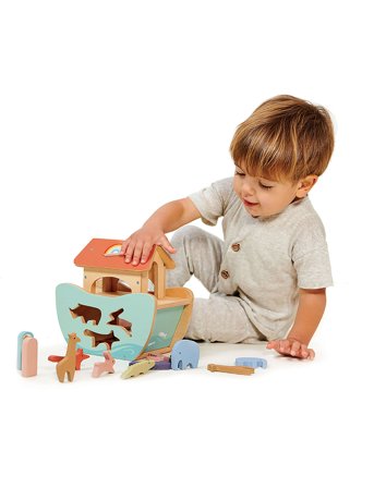 Tender Leaf Noah's Ark Shape Sorter - Small - Multi/patterned - ONE SIZE