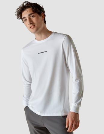 SHAPING NEW TOMORROW Long-Sleeved T-shirt Man's - White - XXX-Large