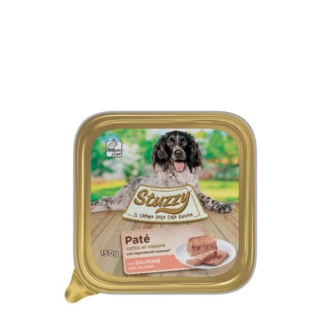 Stuzzy Paté Classico Con Salmone Per Cani Adulti Vaschetta 150g