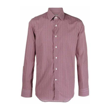 Canali Casual Shirts Rød, Herre Skjorter
