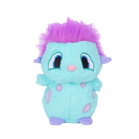 Bibble plysch grön elf docka fantasy wonderland Bibble plysch leksak - stock