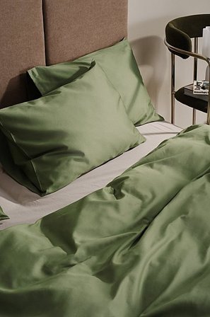 Jotex - Satin Kissenhülle Aus Satin Olivenöl - ZACK - Kaufe Kopfkissenbezüge bei Jotex