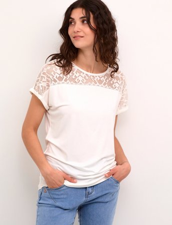 Cream Crtrulla Jersey T-Shirt - White - XXL