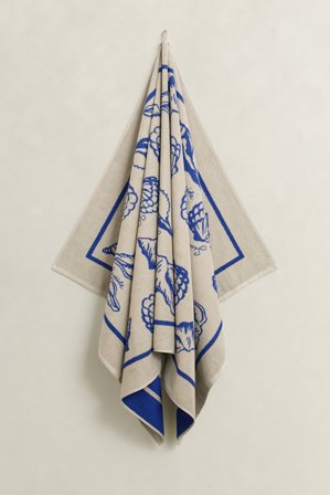 GANT Wohnaccessoires Seashell Strandtuch mit Print (100x180) Beige