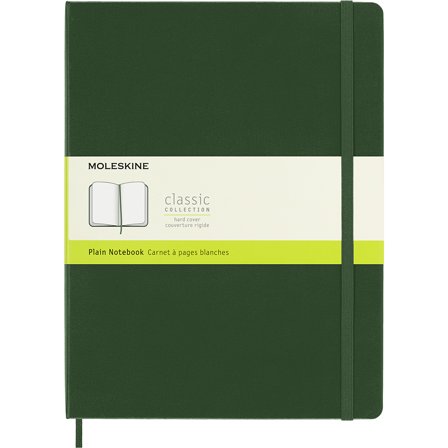 Classic Hard Cover Notebook XL Myrtle Green Plain