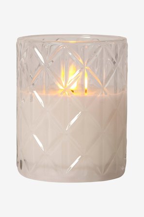 Star Trading - LED Blockljus Flamme Romb - Transparent - Ljus - Från Homeroom