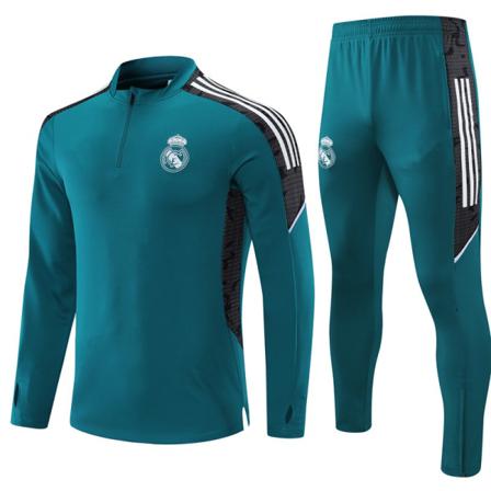 Real Madrid Långärmad Fotbollsträningsdräkt För Barn Green 10(115-125cm)