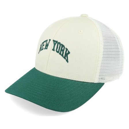 Iconic - White trucker Czapka Z Daszkiem - New York Ivory/Light Forest Trucker @ Hatstore