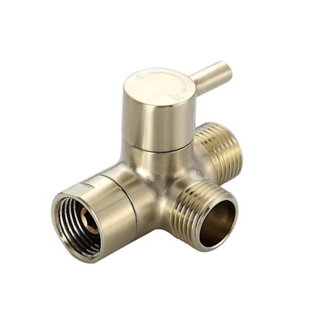 Brusearm Diverterventil, 3-vejs G1/2 (poleret messing)