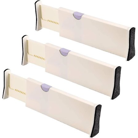 3 stk Skuffeskillevægge Skuffeskillevæg Skuffeorganizer Til Opbevaring af Underbukser, Sokker, Tallerkener