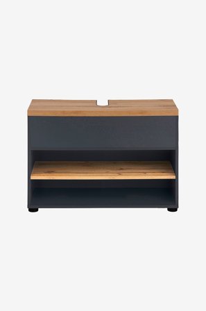 Loft24 - Tvättställsskåp Thessa 80 1 Flip - Grå - Badrumsmöbler - Från Homeroom