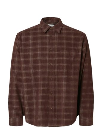 Selected | Slmregclaus Cord Yd Check Ls Shirt | S