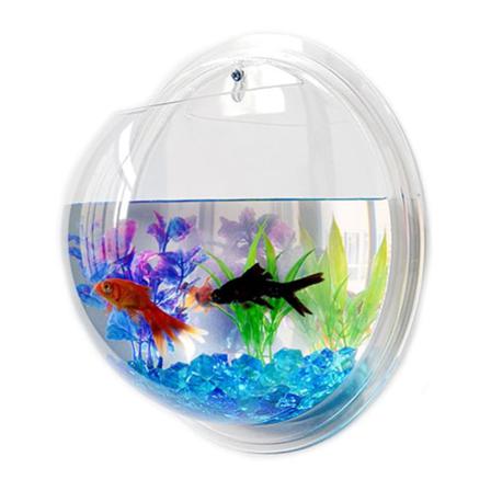 Transparent Creative Väggmonterad Akryl Fiskskål Hängande