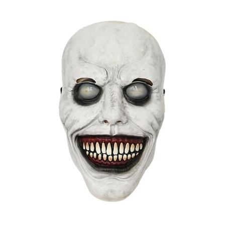Vit Halloween Skräckmask Vitögon Rolig Mask OrnamentVit