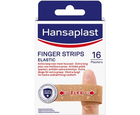 Hansaplast Elastic Finger Strips 16 stk, Medicin & Pleje, Plastre, Øvrige