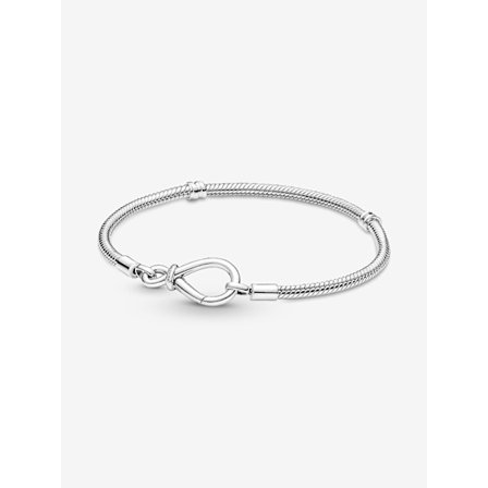 Pandora - P Moments Infinity Knot Snake Chain Armbånd - Sterling sølv