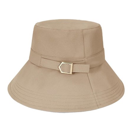 55-60cm Hatt Omkrets Justerbar Khaki Enkel Fiskerhatt Kvinne Solskjerm Solhatt Dekkende Ansikt Solhatt