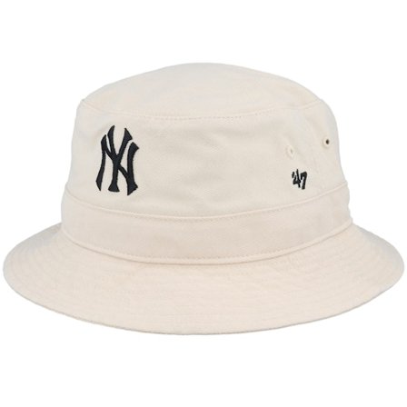 47 Brand - MLB Beige bucket Cappello - New York Yankees MLB Natural Bucket @ Hatstore