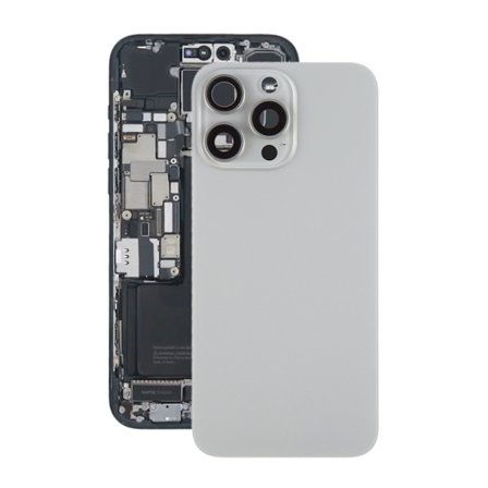 iPhone 15 Pro Max Baksida Glas med Magnet och Kameralins - Na...