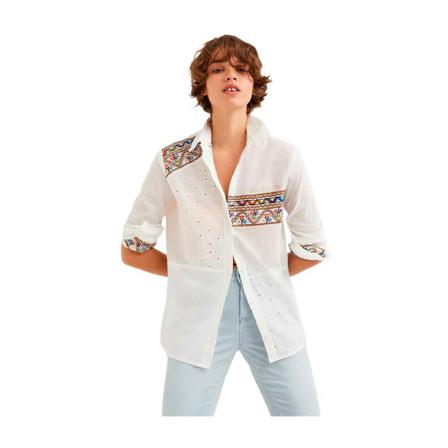 Desigual Shirt classic Hvid, Dame Skjorter