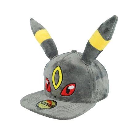 Difuzed - Black snapback Czapka Z Daszkiem - Pokémon Umbreon Plush Charcoal Snapback @ Hatstore