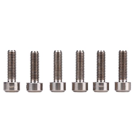 6 stk. sæt M5*16mm Titanium Alloy Bike Faste Frempindsbolte Til Cykel Mountain Frempind (titanium)