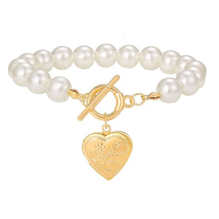 Muodin Eurooppalainen Tyylissä Kaulakoru Rannekoru Rakkaus Helmi Ripus Gold Chain Elegant