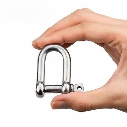 M12 D-rengas pikakiinnityssolki, 304 ruostumatonta terästä, ihanteellinen rakennustelineisiin, ajoneuvojen talteenottoon, monikäyttöinen [HK]