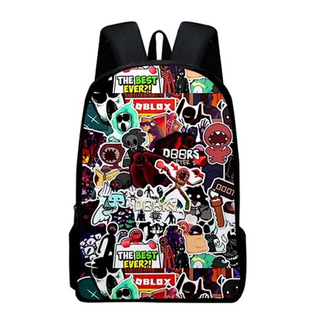 Doors Roblox Figur børne rygsæk skoletaske laptop rygsæk