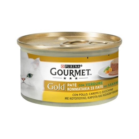 Purina Gourmet Gold Patè Con Pollo Carote E Zucchine Per Gatti