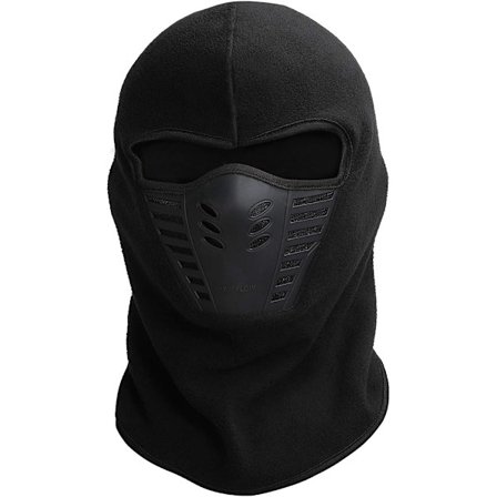 Balaklava for menn - Airsoft-maske - Ansiktsvarmer - Sykkeltilbehør - Halsvarmer - Skimaske Balaklava - Ninja-maske - Én størrelse - Svart