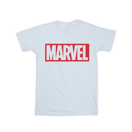 Marvel Comics Boys Classic Logo T-Shirt 7-8 år Vit