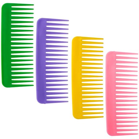 4 st bredtandad kam borste utredning stor hår bredtandad kam lockigt hår vått