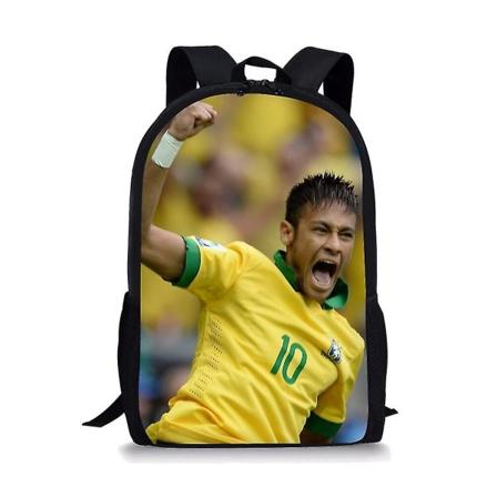 Football-star-neymar Jr Skolevesker For Gutter Jenter 3d Print Skoleryggsekker Barneveske Barnehage Ryggsekk Barn Bokveske A6