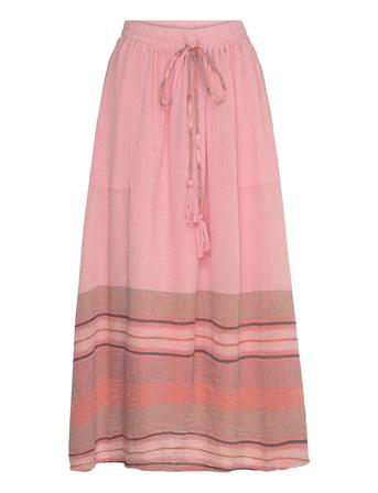 Akanell Maxi Skirt Lång Kjol Pink Lollys Laundry