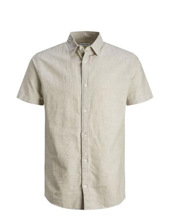 Jjelinen Blend Shirt Ss Sn Jnr Grey Jack & J S