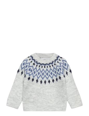 Robert3 Pullover Striktrøje Grå Mango