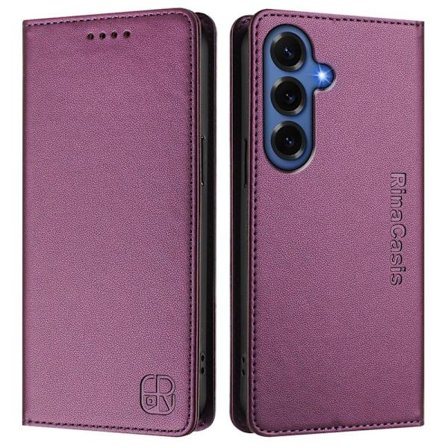 RINACASIS Samsung Galaxy S26+ Plånboksfodral Konstläder RFID Skydd - Lila