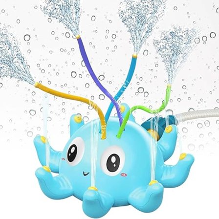 Vattenleksak barn utomhus, sprinkler barn vattenleksaker, vattenleksak trädgård, vattenlek barn utomhus bläckfisk för barn
