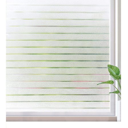 Ikkunakalvo sähköstaattinen pimennyskalvo Anti UV Anti Glare toimistoon Koti Kylpyhuone (45*200CM, Valkoinen)