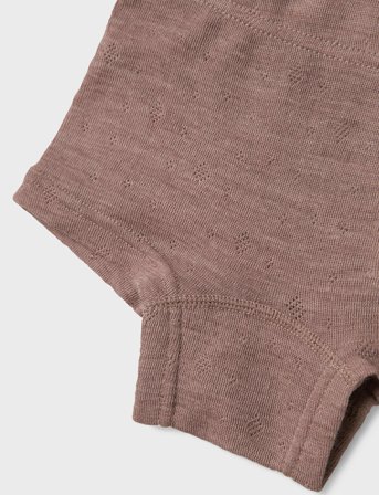 name it Nmfwang Wool Needle Boxer - Brown - 92