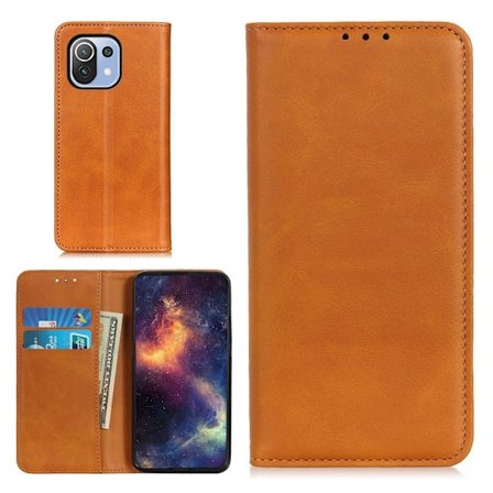 Äkta läder Xiaomi Mi 11 Lite 5G / Xiaomi Mi 11 Lite fodral - Brun