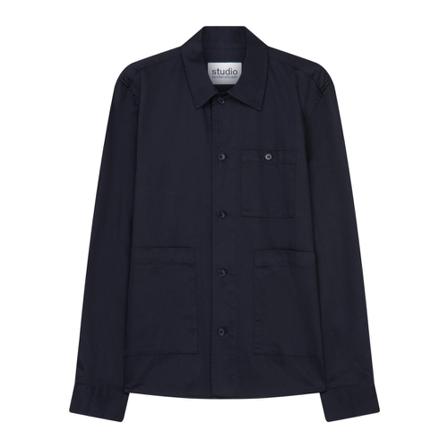 Seidensticker overshirt Regular , Blauw , Heren , Maat: 2XL