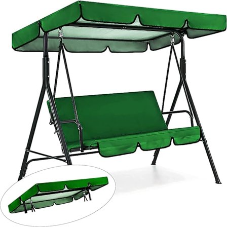 3-sitsers ersättningsskydd för gungtak på uteplats