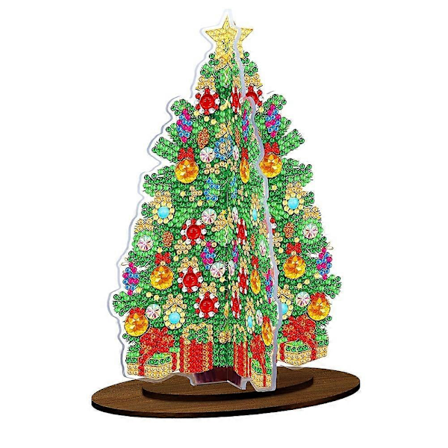 Specialformad julgran DIY Diamantmålning Bordsdekoration Handgjord Borr Mini Juldekor F